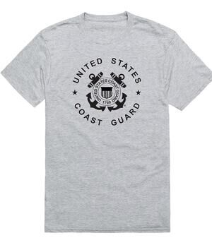 US Coast Guard T-Shirt Rapid Dominance USCG Military Licensed Gray Small